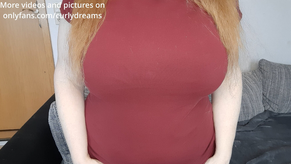 Curly_Dreams I knead and massage my breasts #2