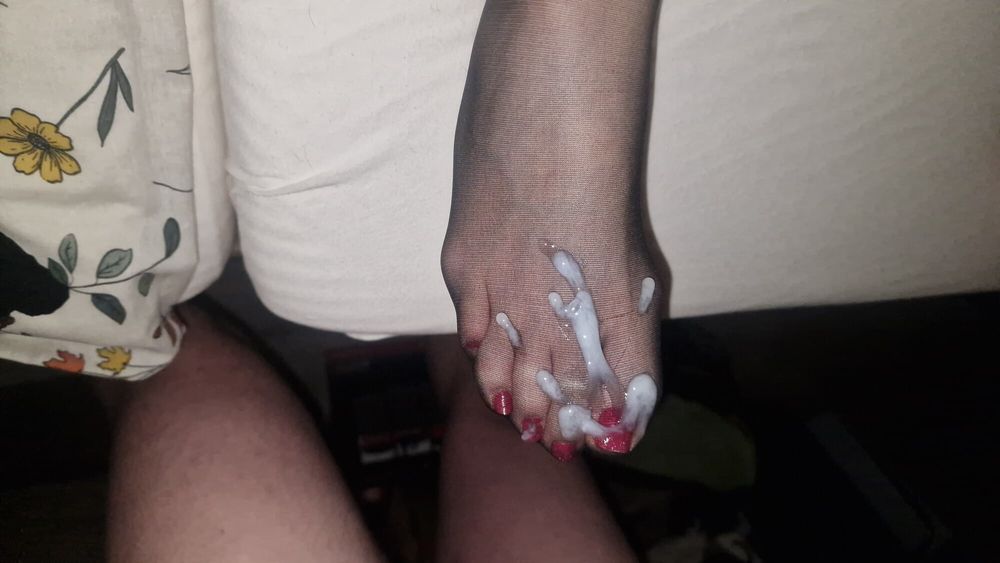 Semen on wife&#039;s feet all the time #31