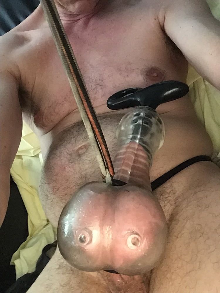 Trying out my new toy!! ? Oxballs cock sheath!  #5