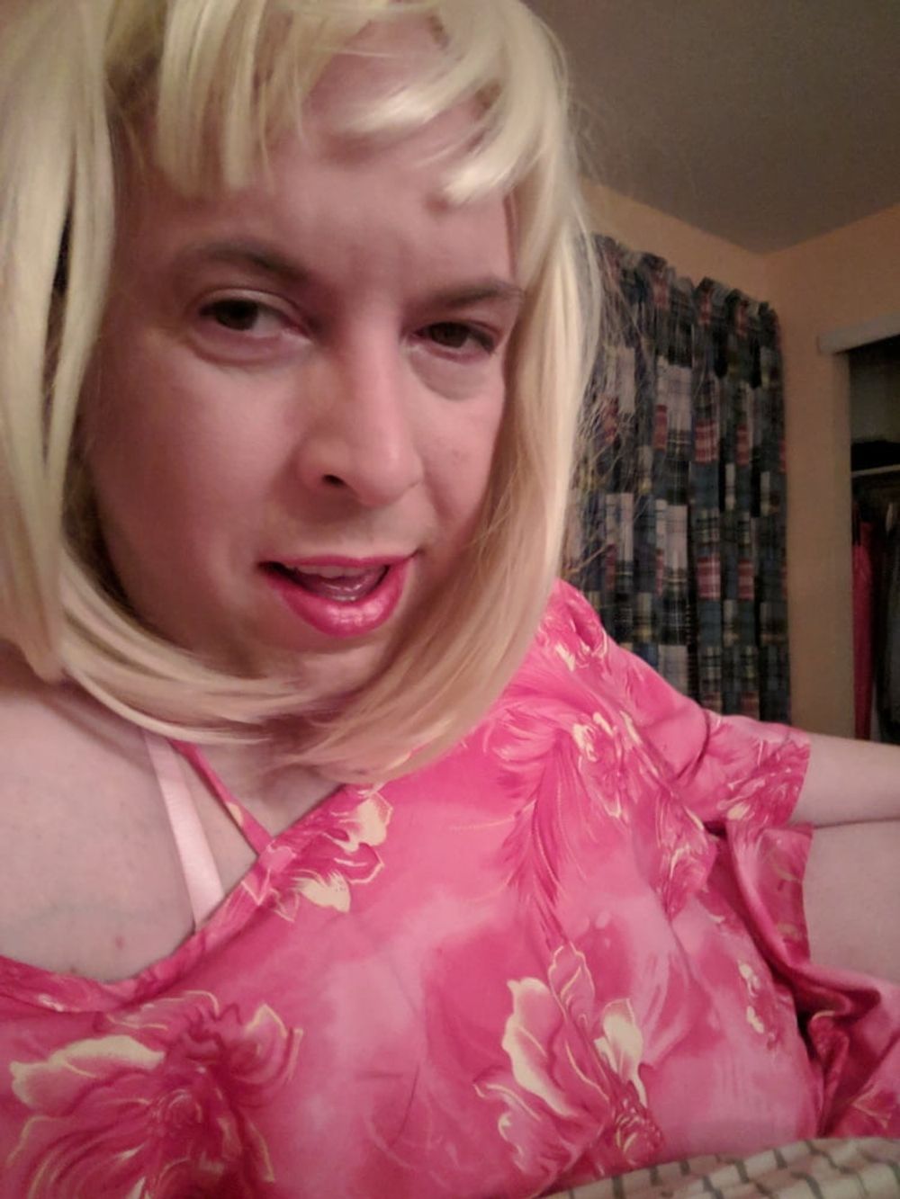 BBC Sissy Feels Cute in Pink Dress #24