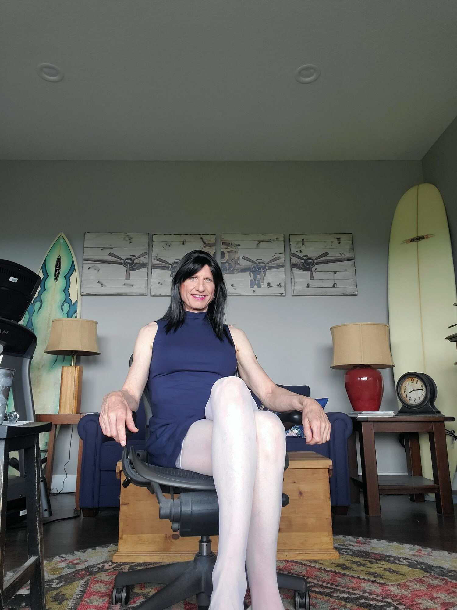 Blue dress four