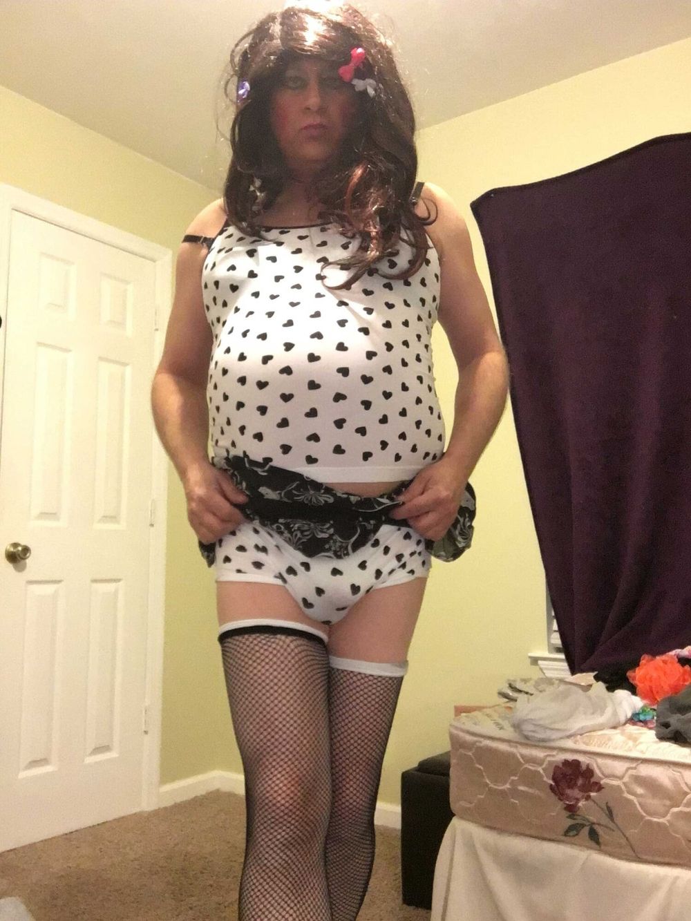 danipig polka dot lingerie pig #9