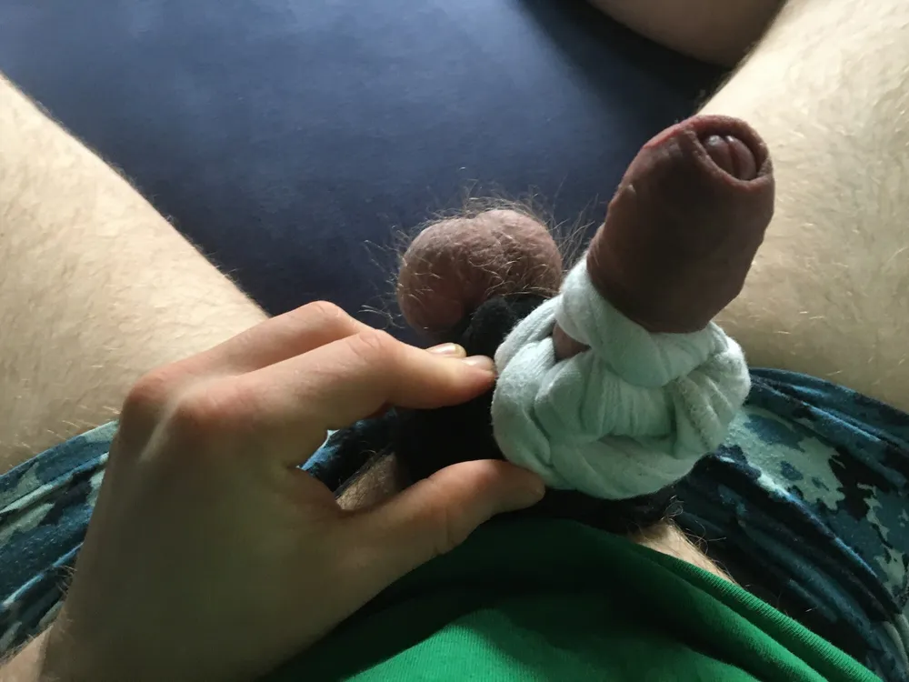 Cock And Ball Bondage With Socks #21