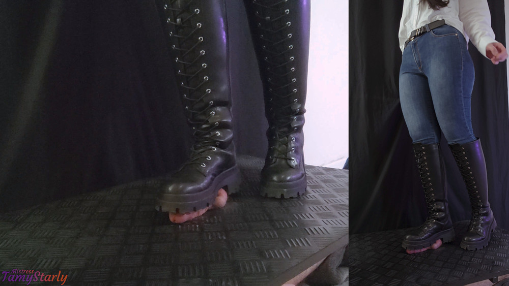 Stomping Your Cock and Balls in my Military High Combat Boot #11