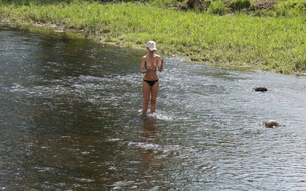 Nude in river&#039;s water #38