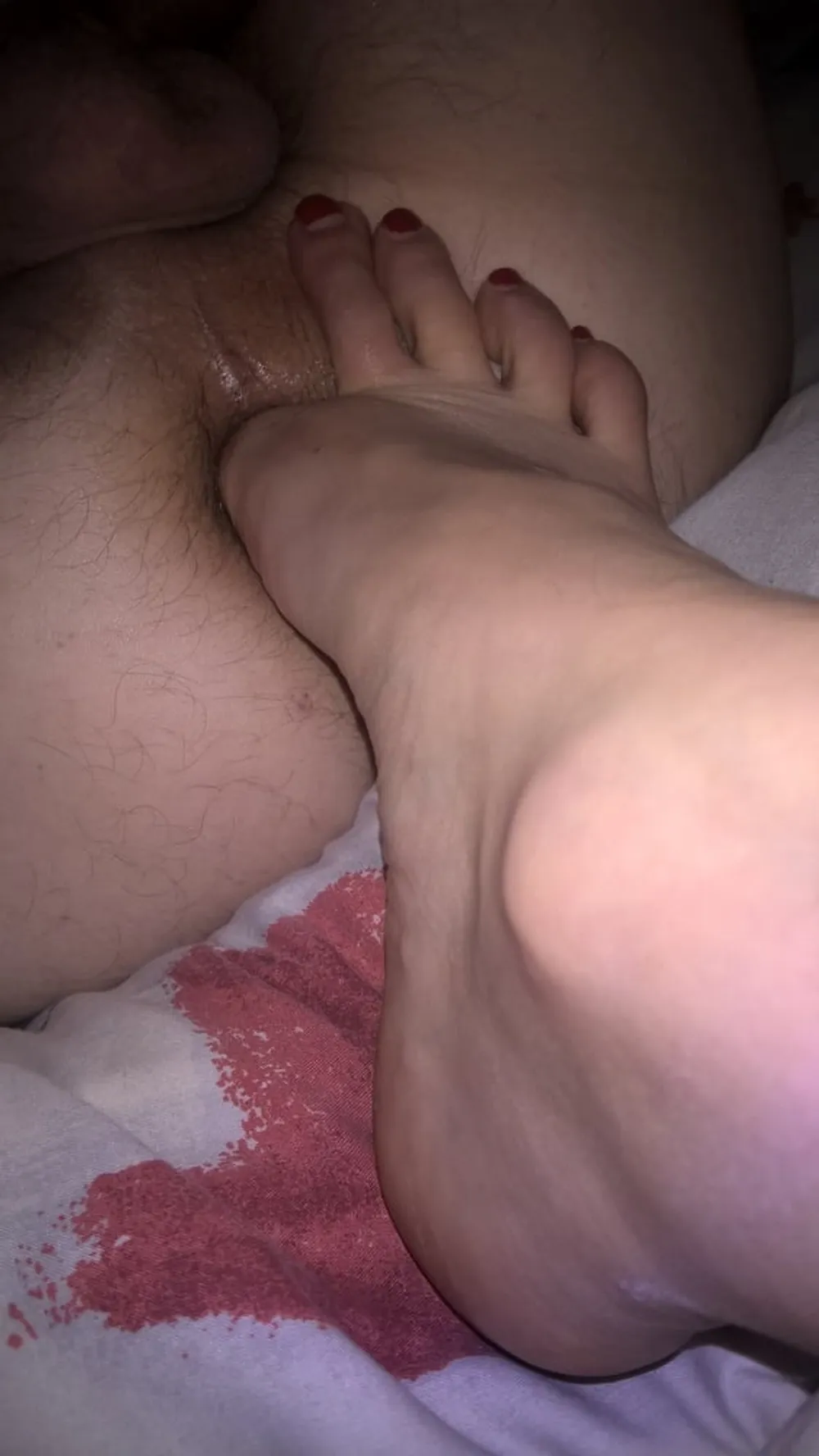 Hairy Mature Wife Toes In Husband Ass #3