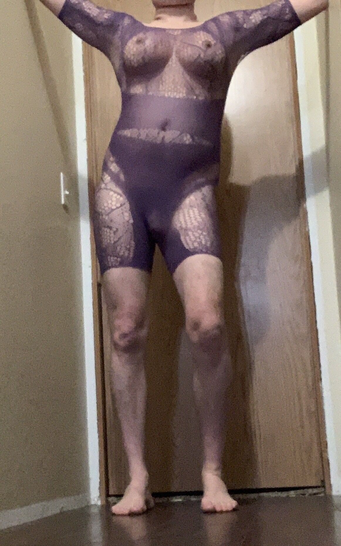 Purple body stocking #9