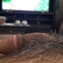 Hanging out dick 