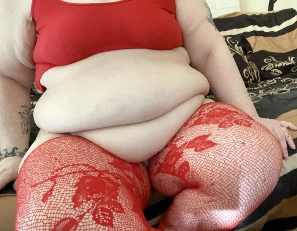 Fat big booty red thigh highs #31