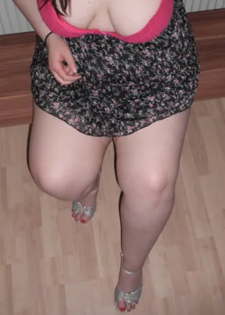 german bbw im kleid         