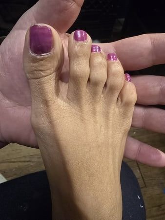 Little purple nail polish