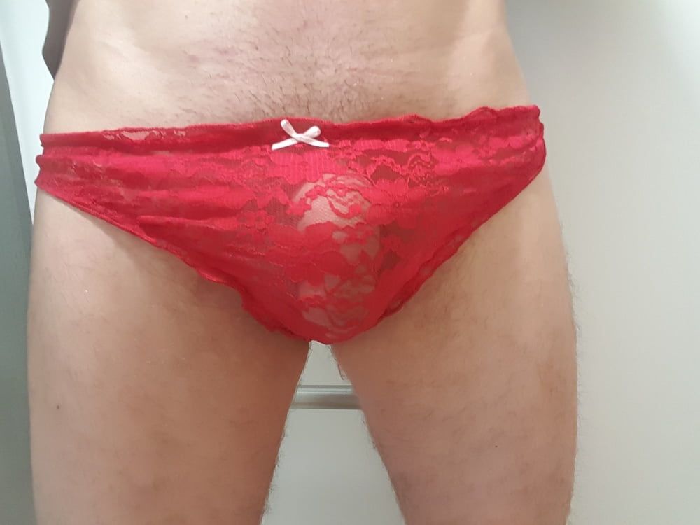 Me in playing with wife's panties