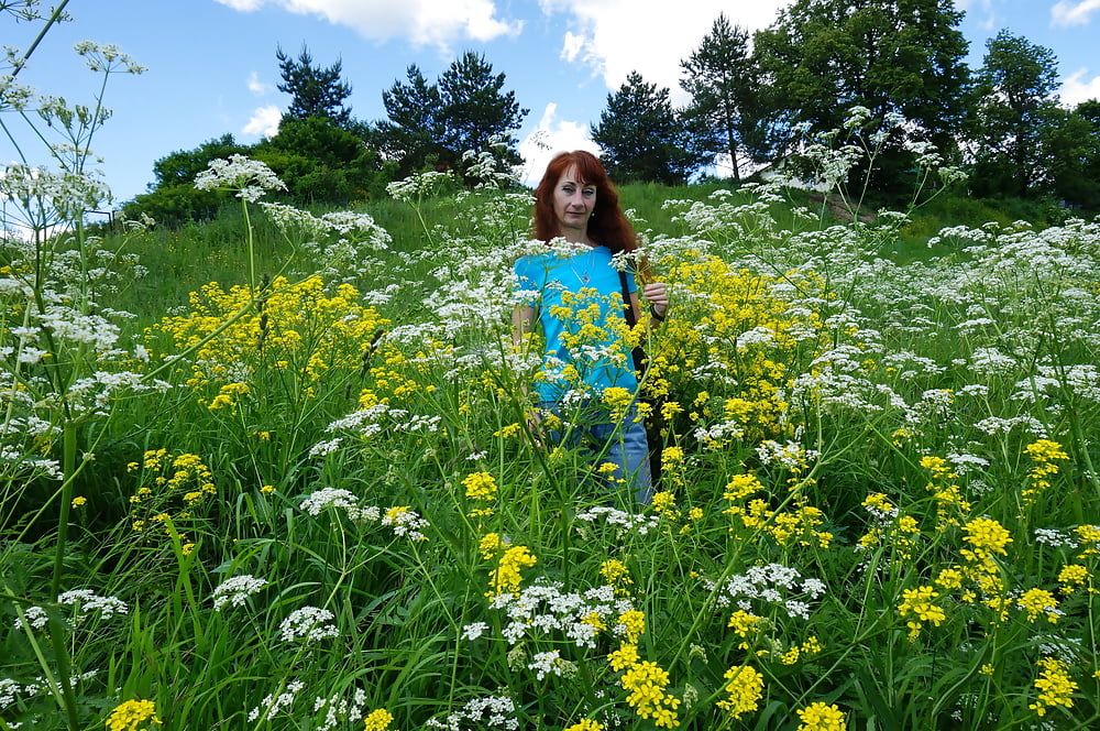 My Wife in White Flowers (near Moscow) #34