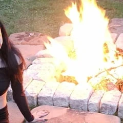 By the fire