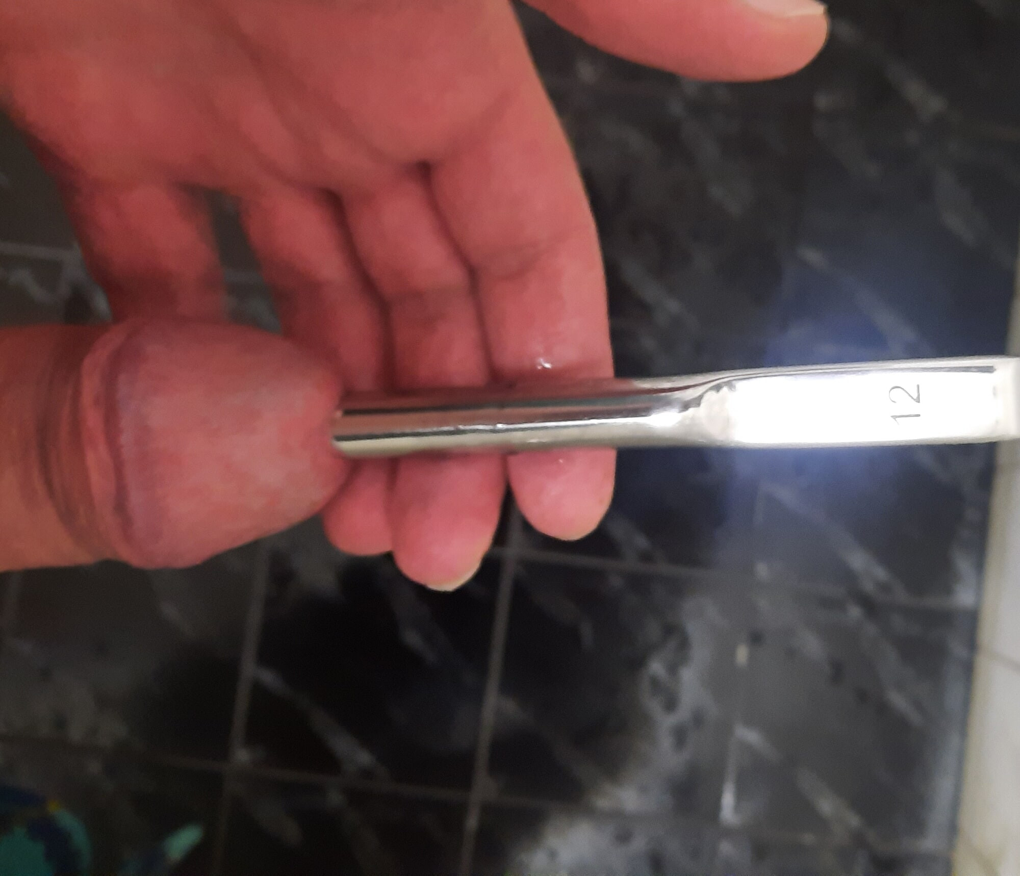 Urethra souding and cum.