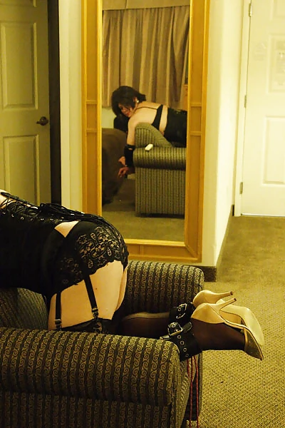 Christi tied up in black lace #18