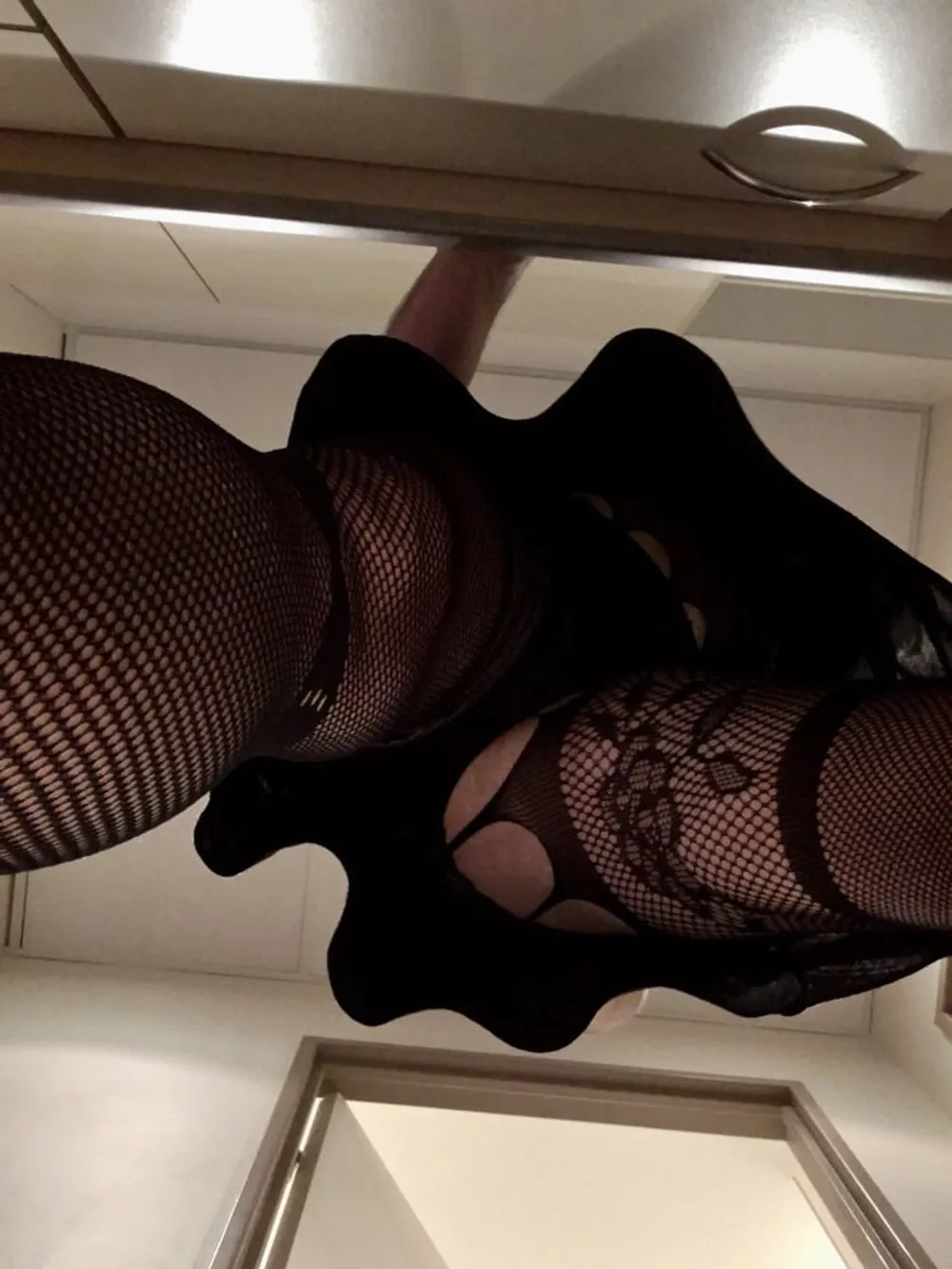 Fishnet suspender tights #26