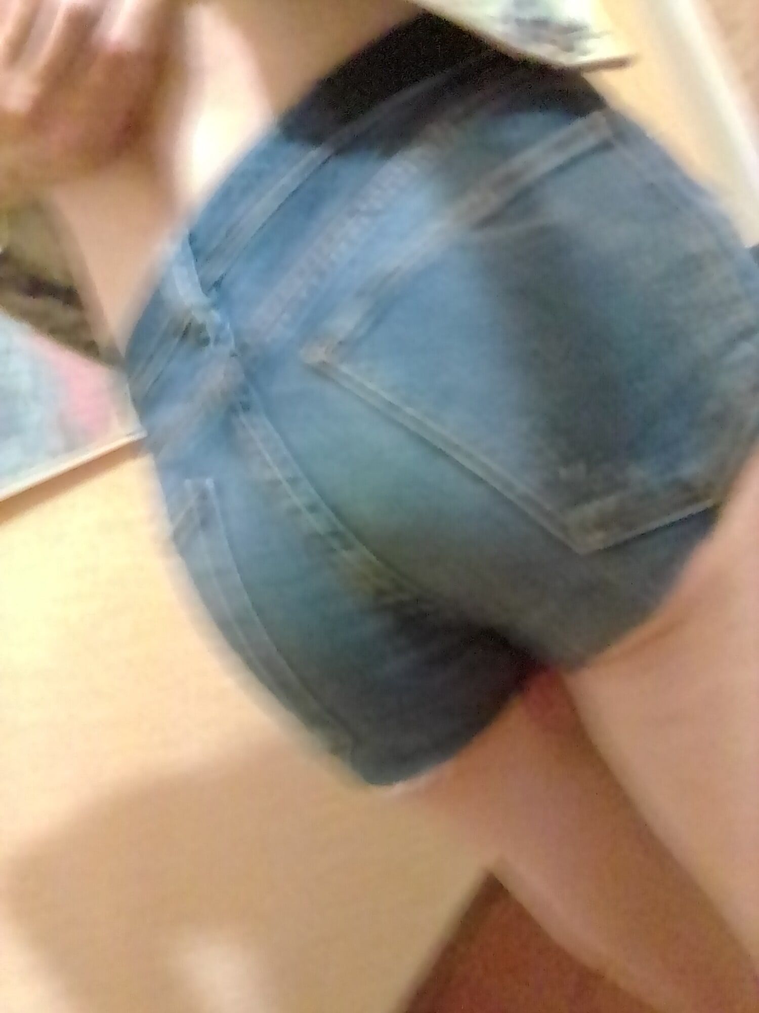 my ass in jean shorts #10