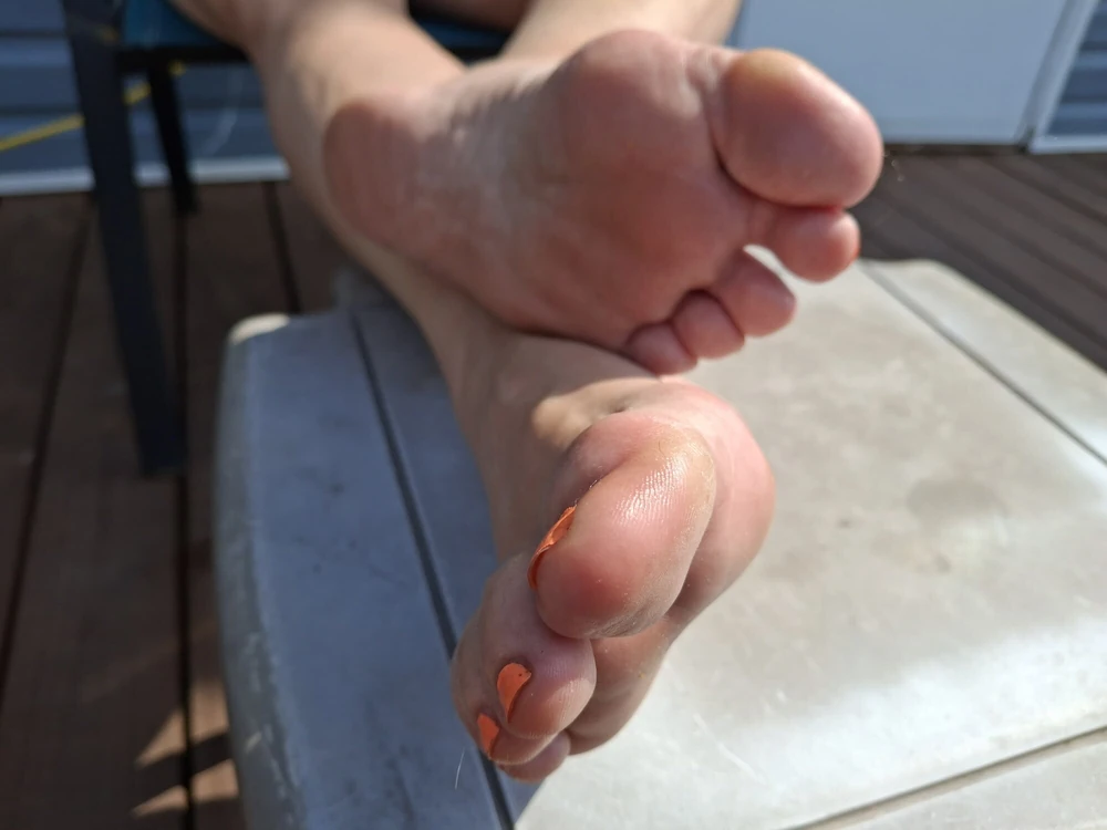 Teasing you with her soles in your face #11