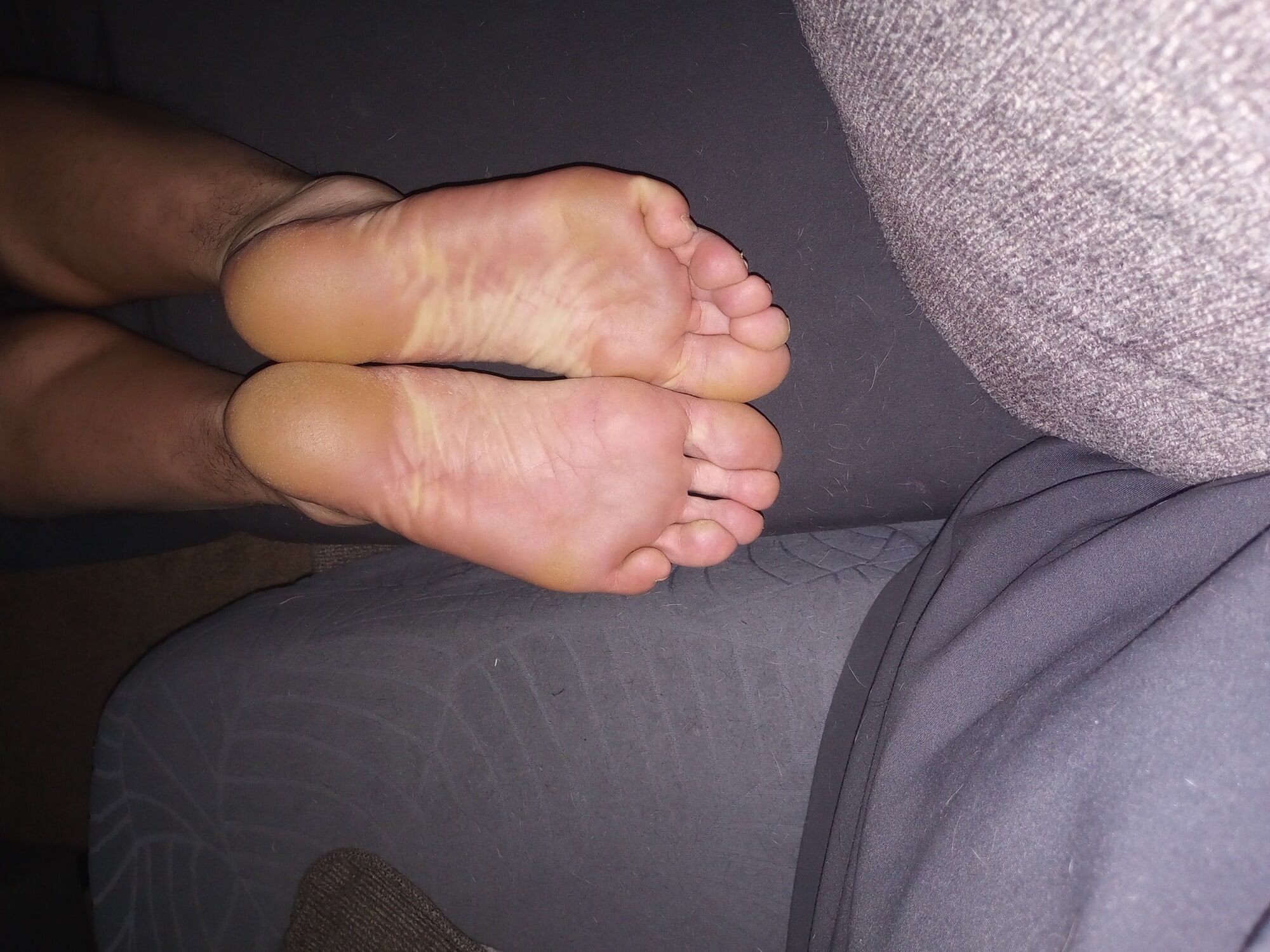 Sleepy feet soles and toes