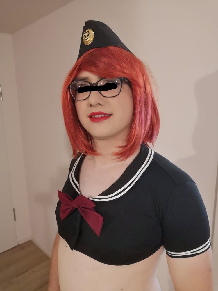 Red haired navy officer sissy #8