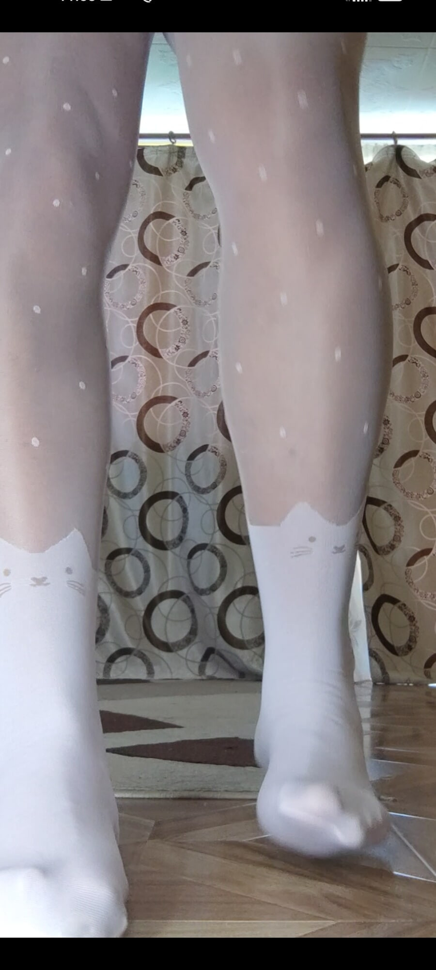 White pantyhose for teen #47