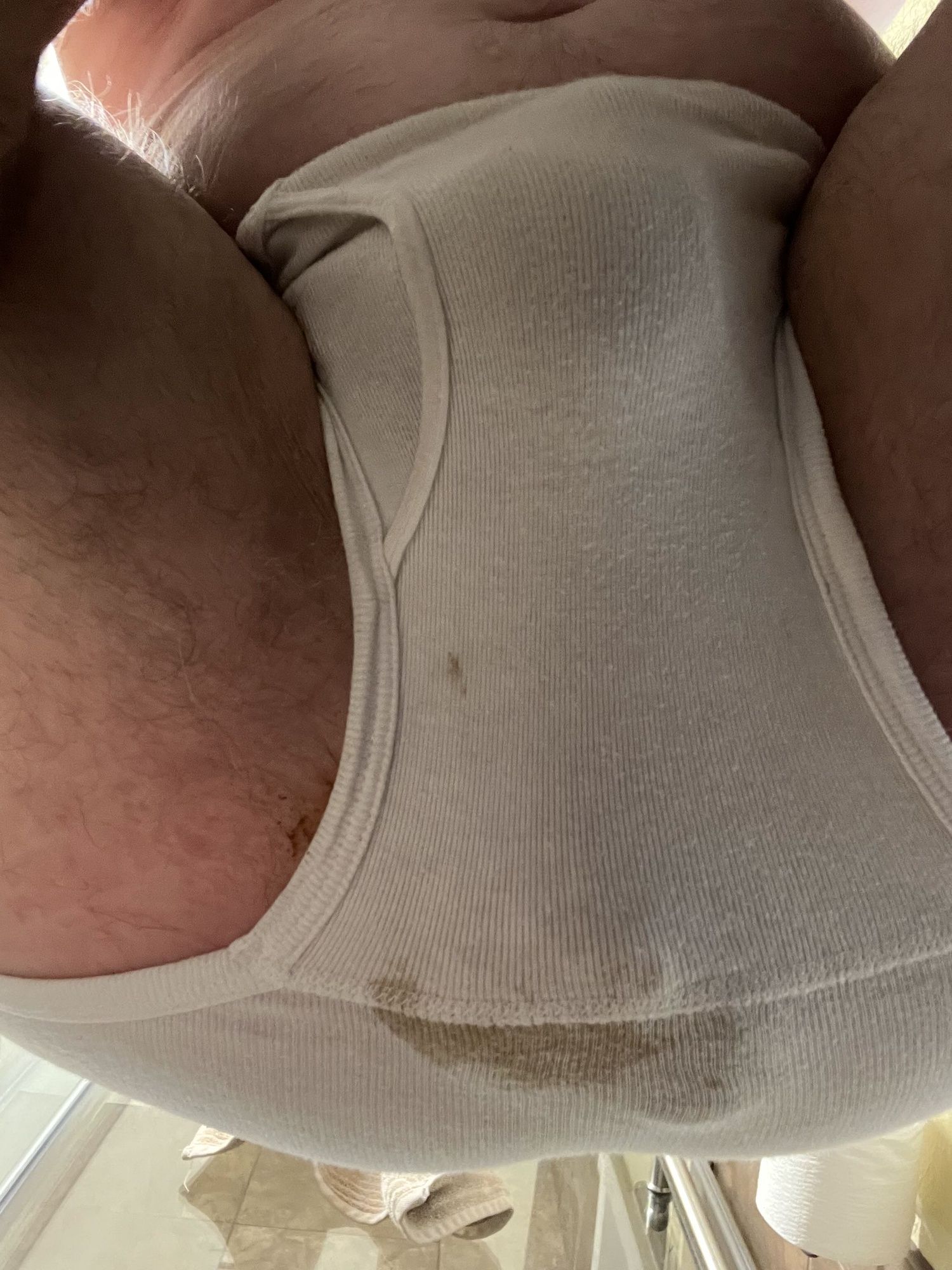 Playing in Dirty White Briefs #8