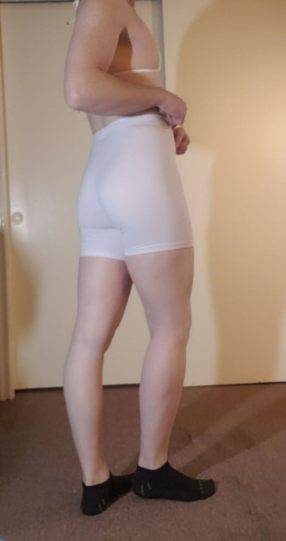 White Bike Shorts #4