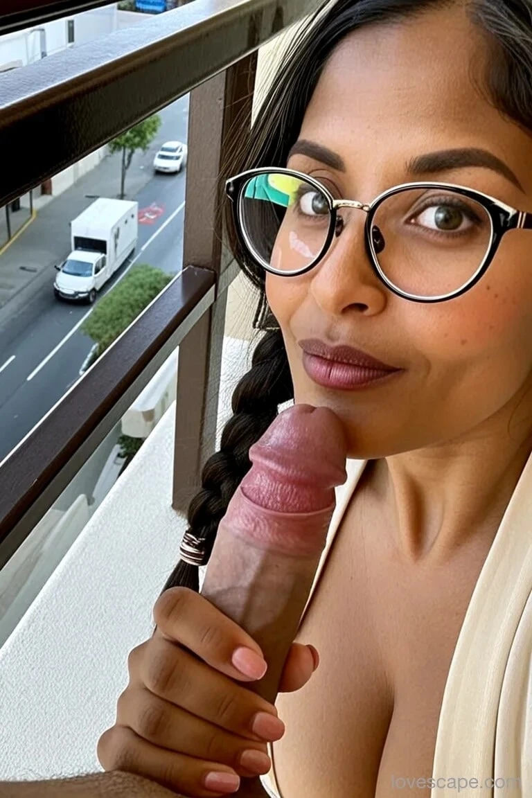Indian MILF loves it in the balcony! #5