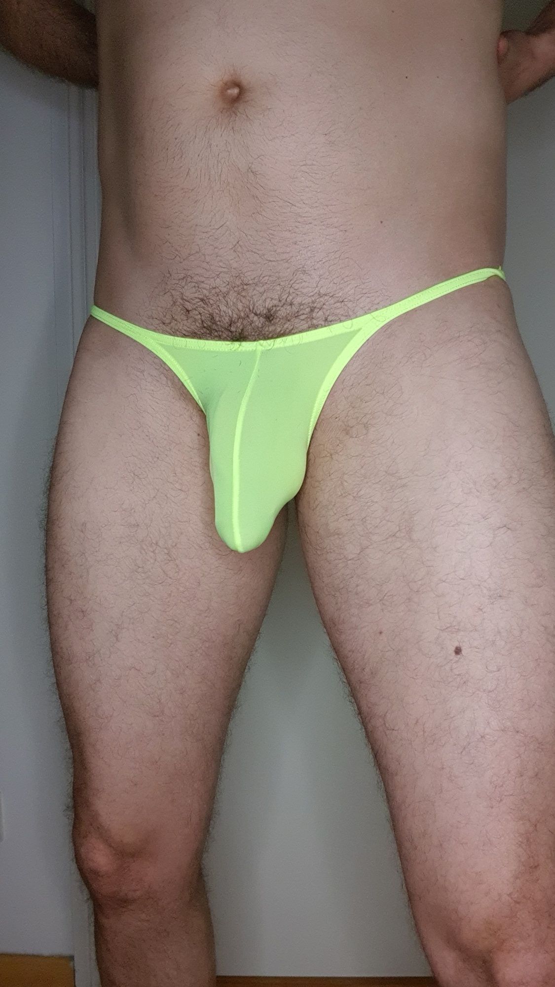 Oiled Bulge in yellow briefs #29