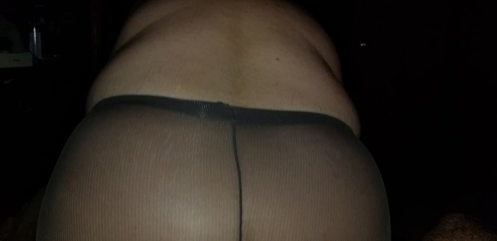 Sexy BBW Pantyhose, Creampie and a Facial #49