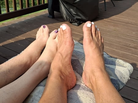 Playing footsie with my Neighbor