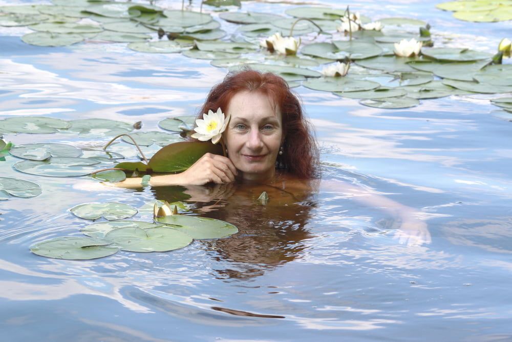with water lily #54