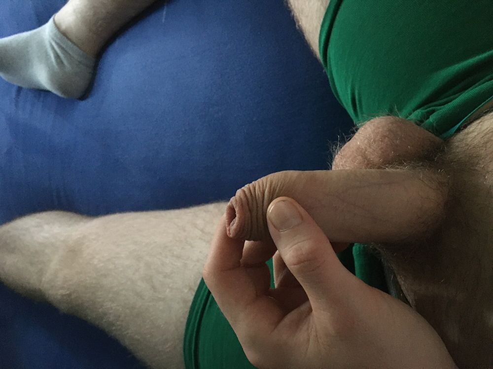 Hairy Dick And Balls Cockhead Foreskin Play With Pre- Cum #10