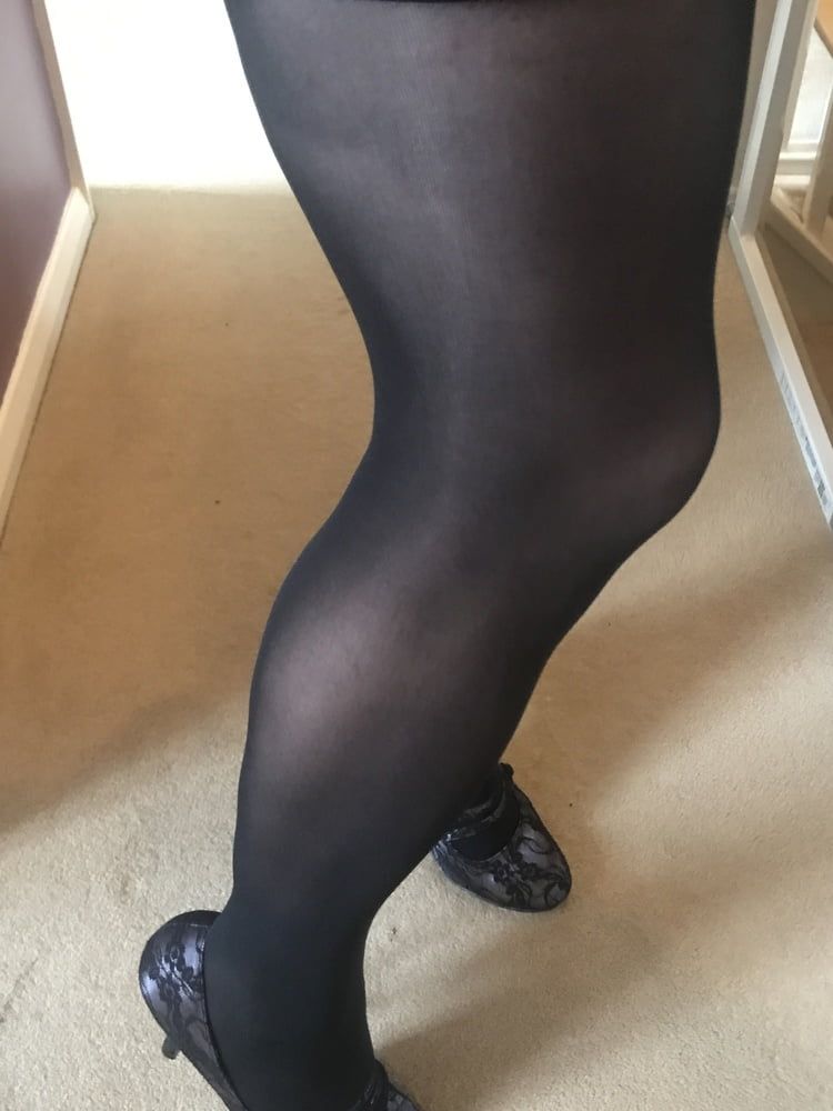 Black hold up stockings #32