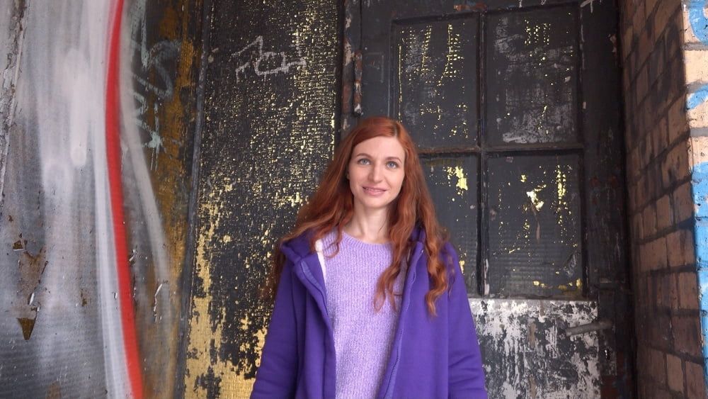 GERMAN SCOUT - Skinny Ukrainian Ginger Teen Lina Joy Pickup  #28