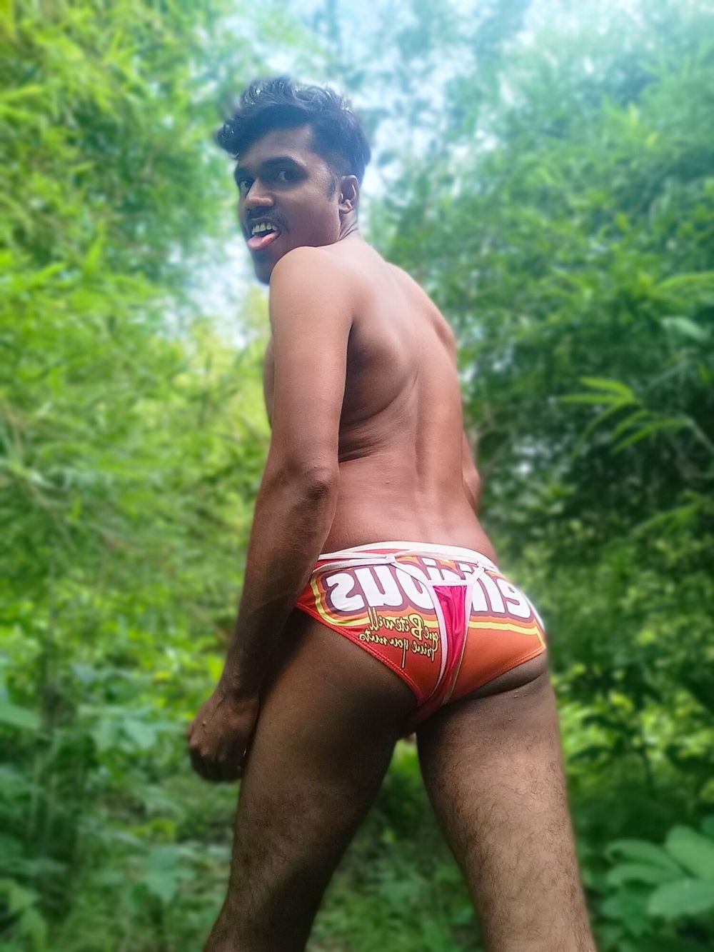  jordiweek in hot red man brief  #2