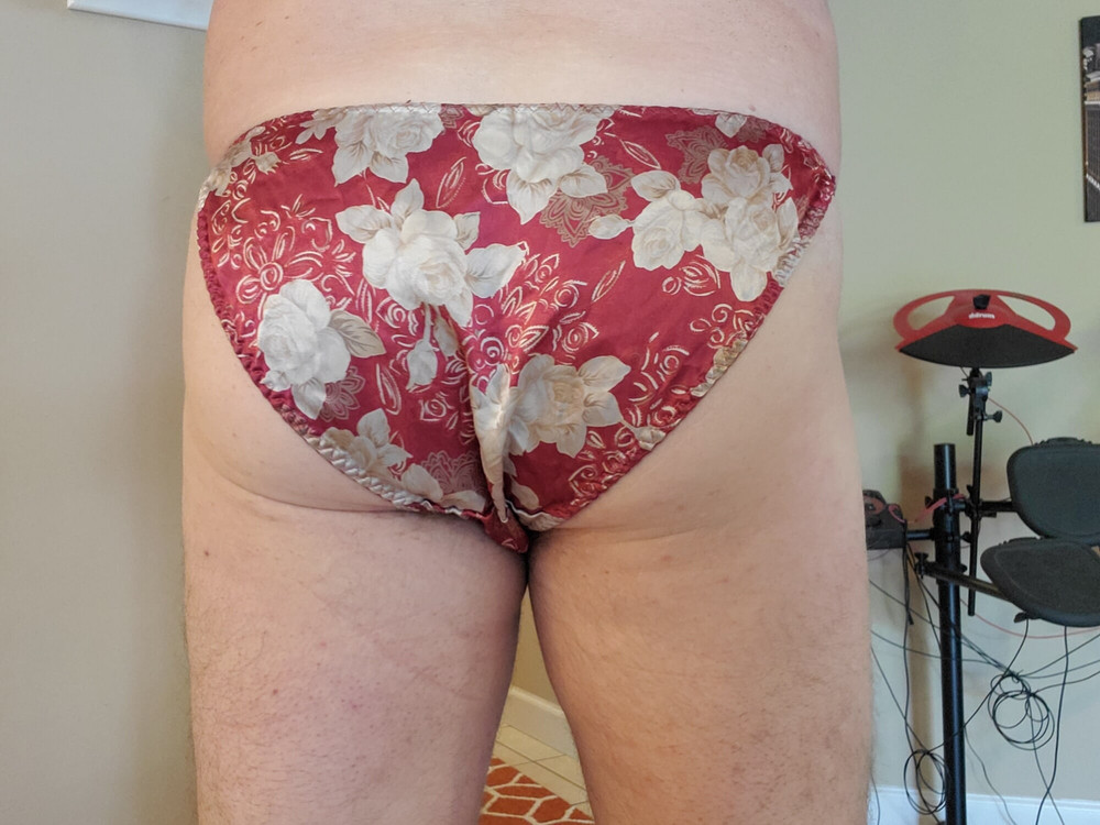 Me with borrowed panties #4