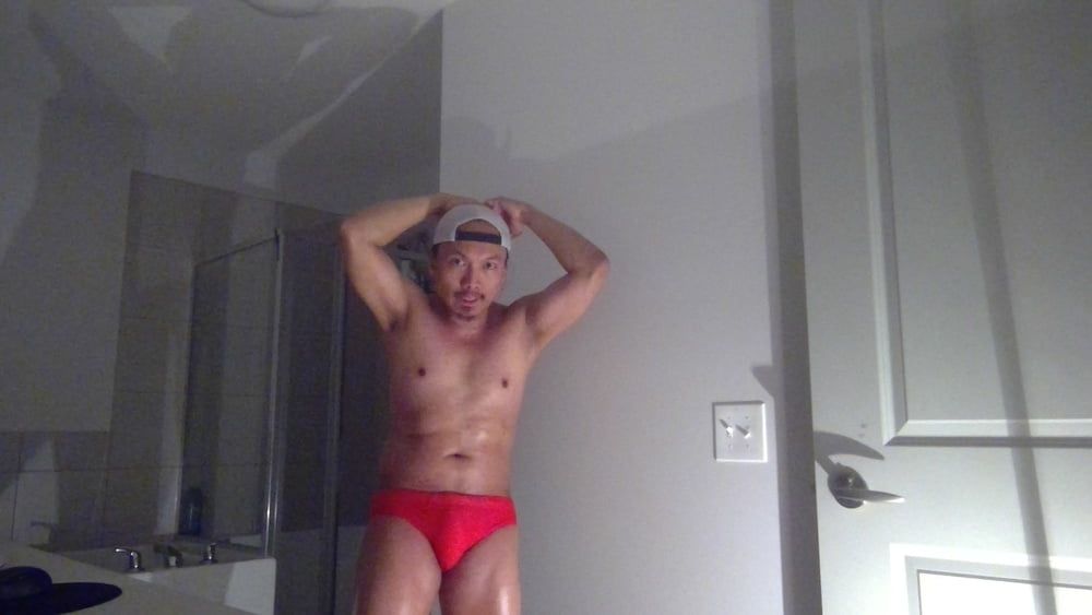 Flexing In Red Speedos Again! #16