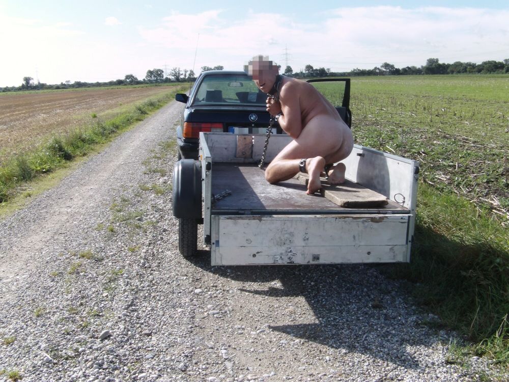 Car Trailer Outdoor Slave Man #11