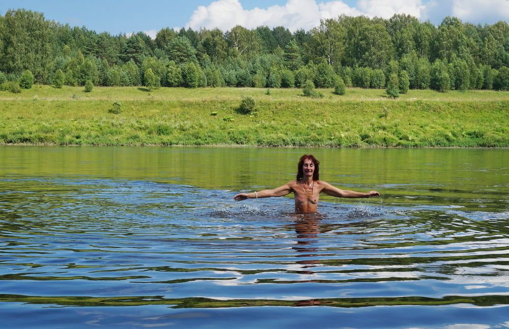 Nude Playing in Volga-river #19