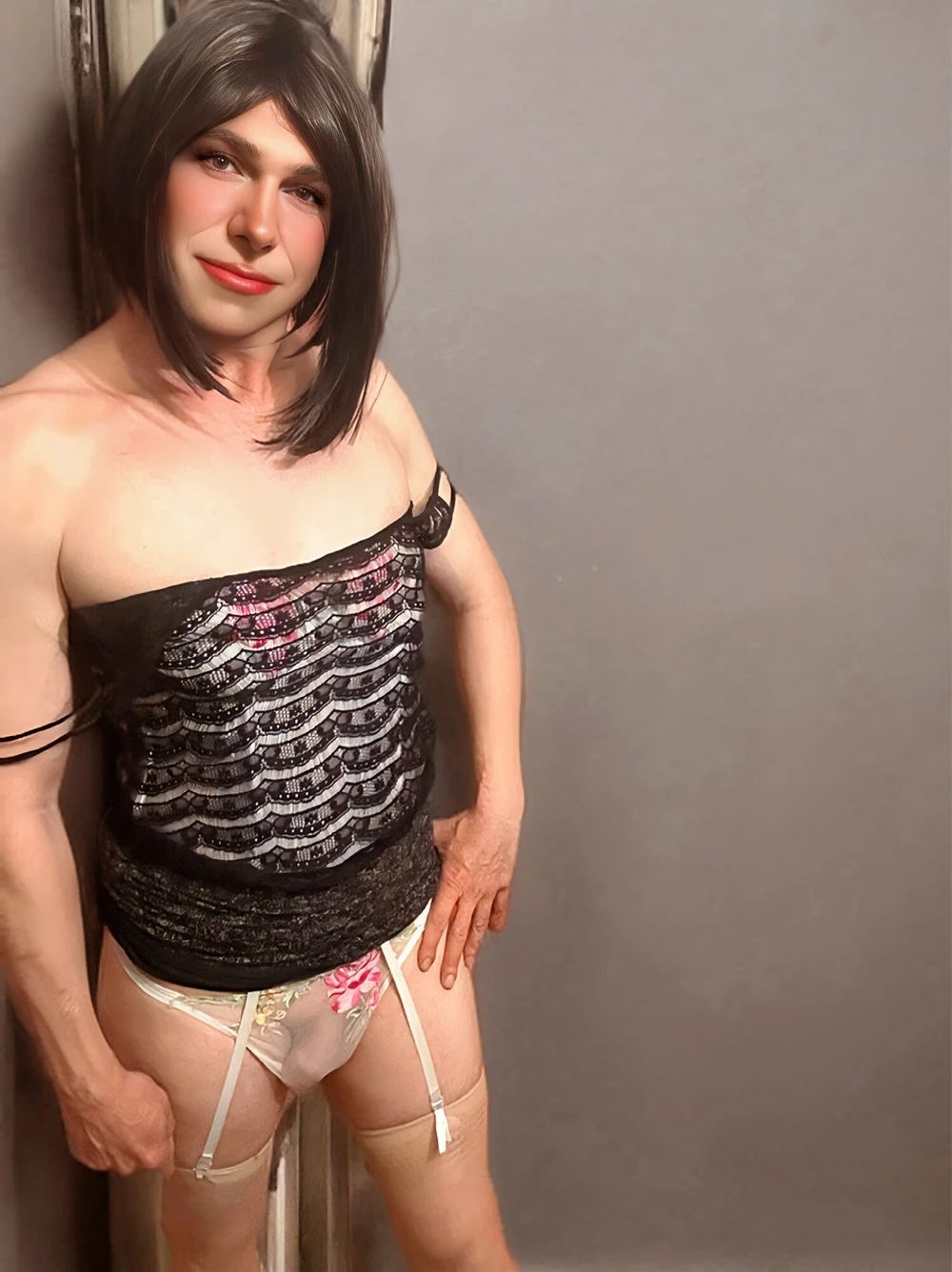 Femine illsions:A Crossdressers Closet #6