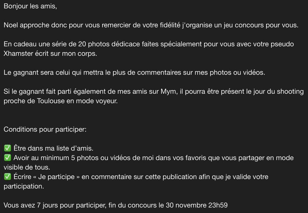 Concours pour photo dedicace offerte de ma femme pour Noel #34