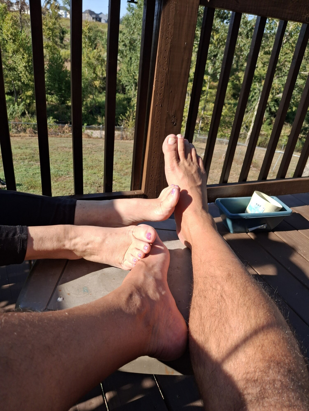 Showing off our new pedicured toes #7