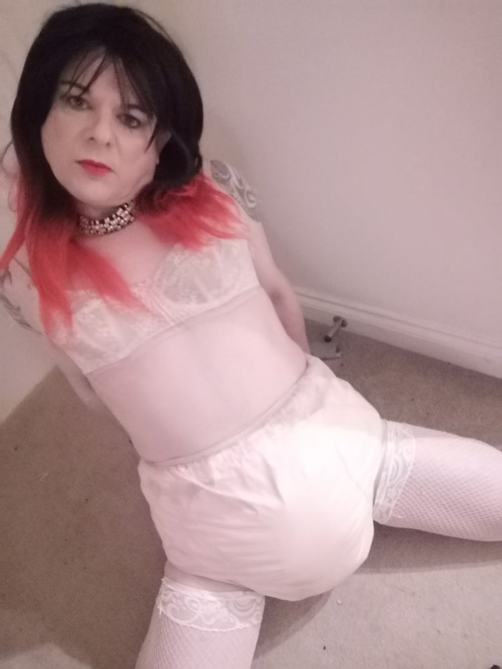 Pretty in pink (plastic pants)