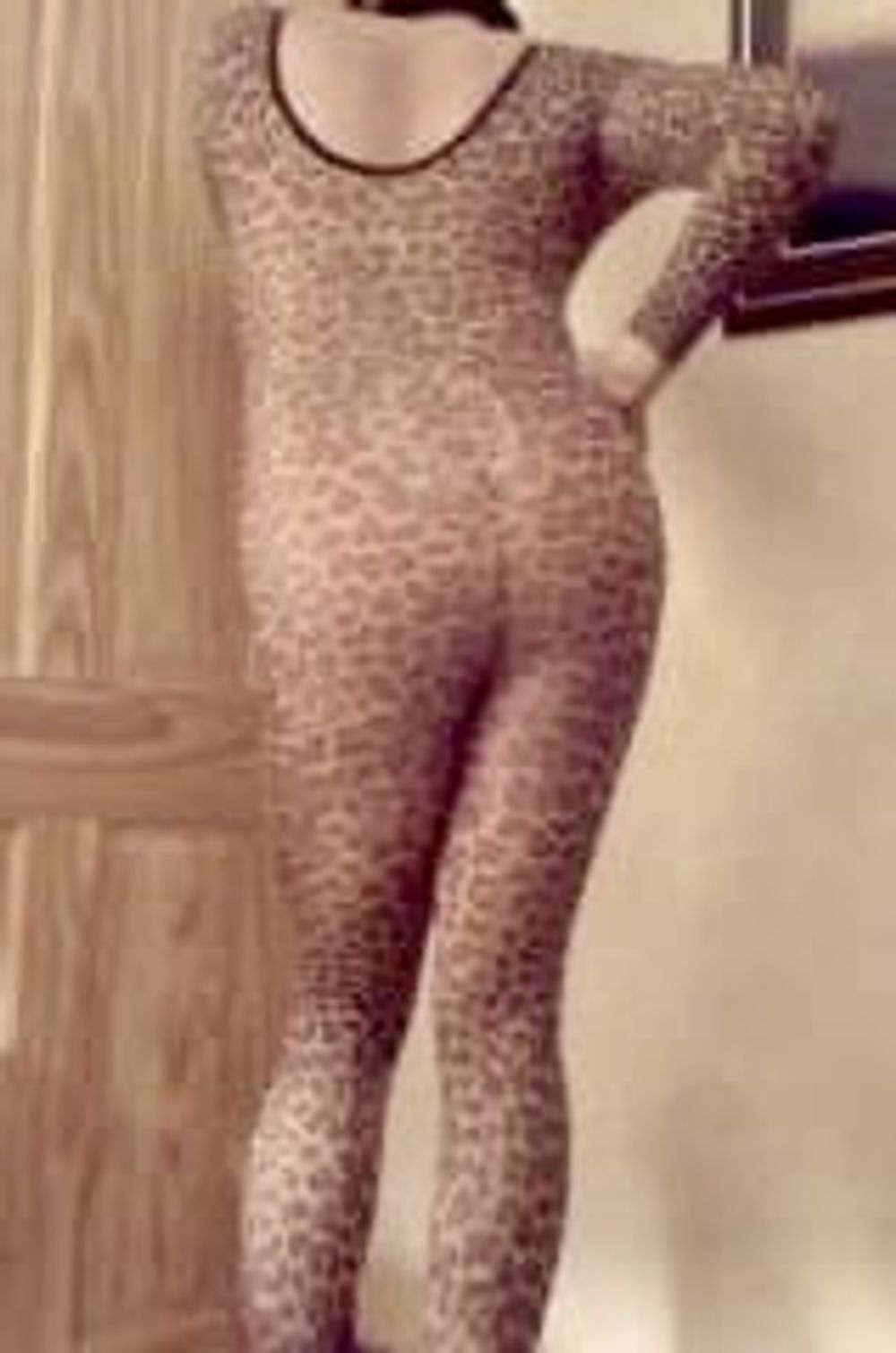 Leopard print body stocking #2