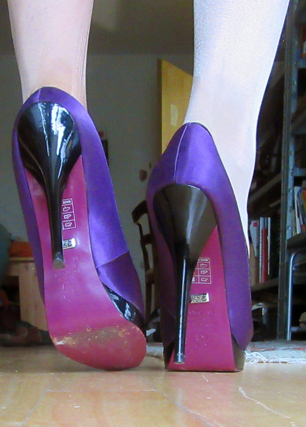 wife&#039;s purple Buffalo heels #20