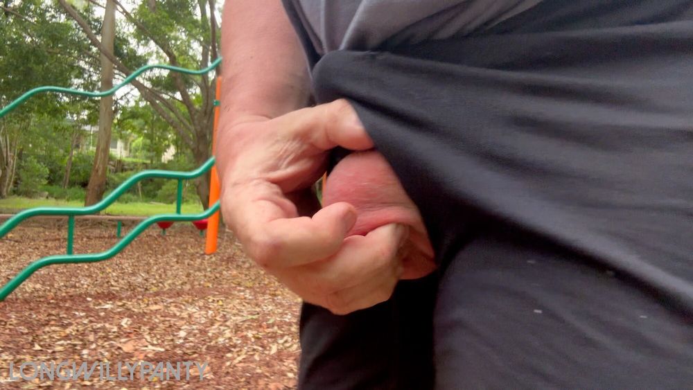 Straight guy walks around with his big balls hanging out #7