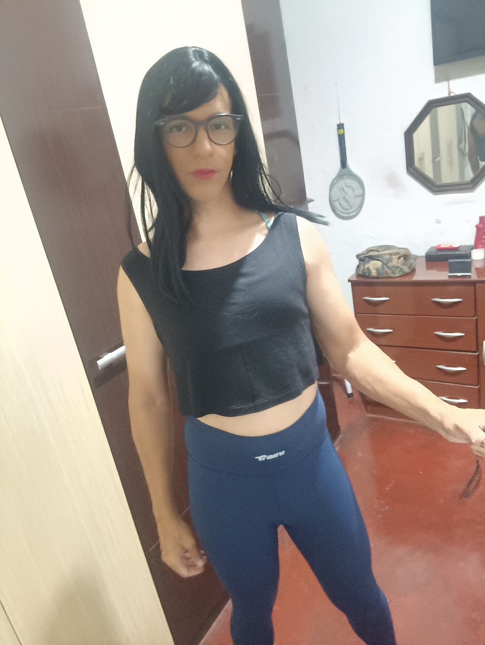 Sakura Nakamura Cute Legging Gym  #14