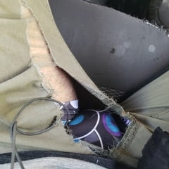 Broken jeans